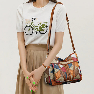 Solara | Sac Bandoulière Patchwork Élégant