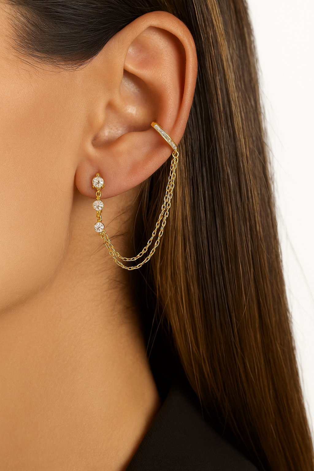 Léonilda | Boucles d'Oreilles Manchet Élégantes