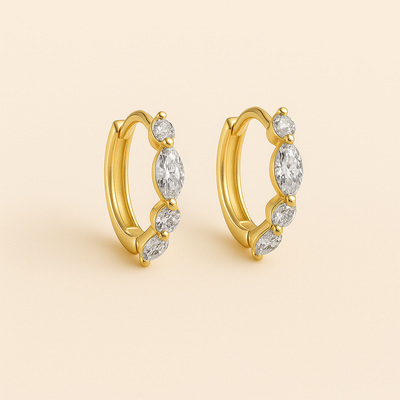 Alvéra | Boucles d’Oreilles Diamantées Élégantes