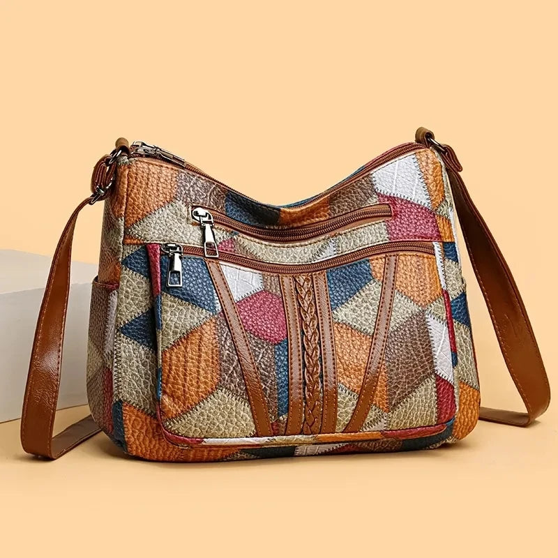 Solara | Sac Bandoulière Patchwork Élégant