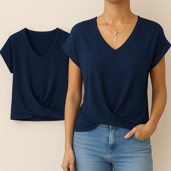 Milana | T-shirt décontracté avec décolleté en V