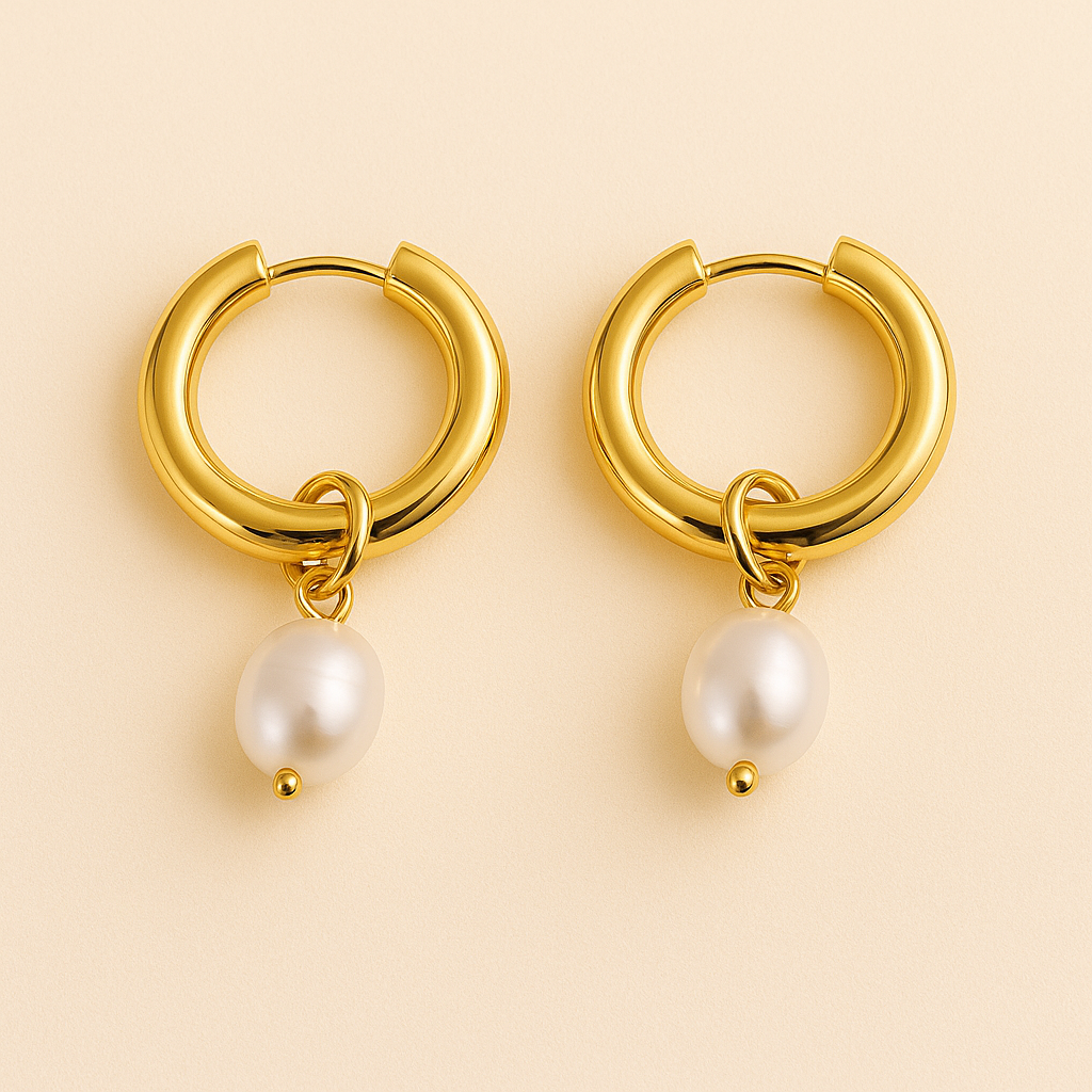 Ercilia | Boucles d'Oreilles Perle Élégantes