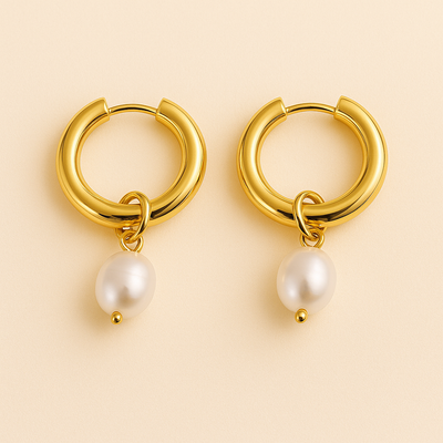 Ercilia | Boucles d'Oreilles Perle Élégantes
