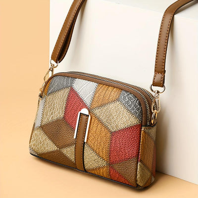 Angélique | Sac bandoulière mini en patchwork