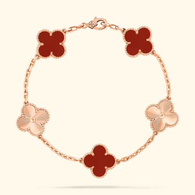 Béradine | Bracelet Luxueux Trèfle Doré