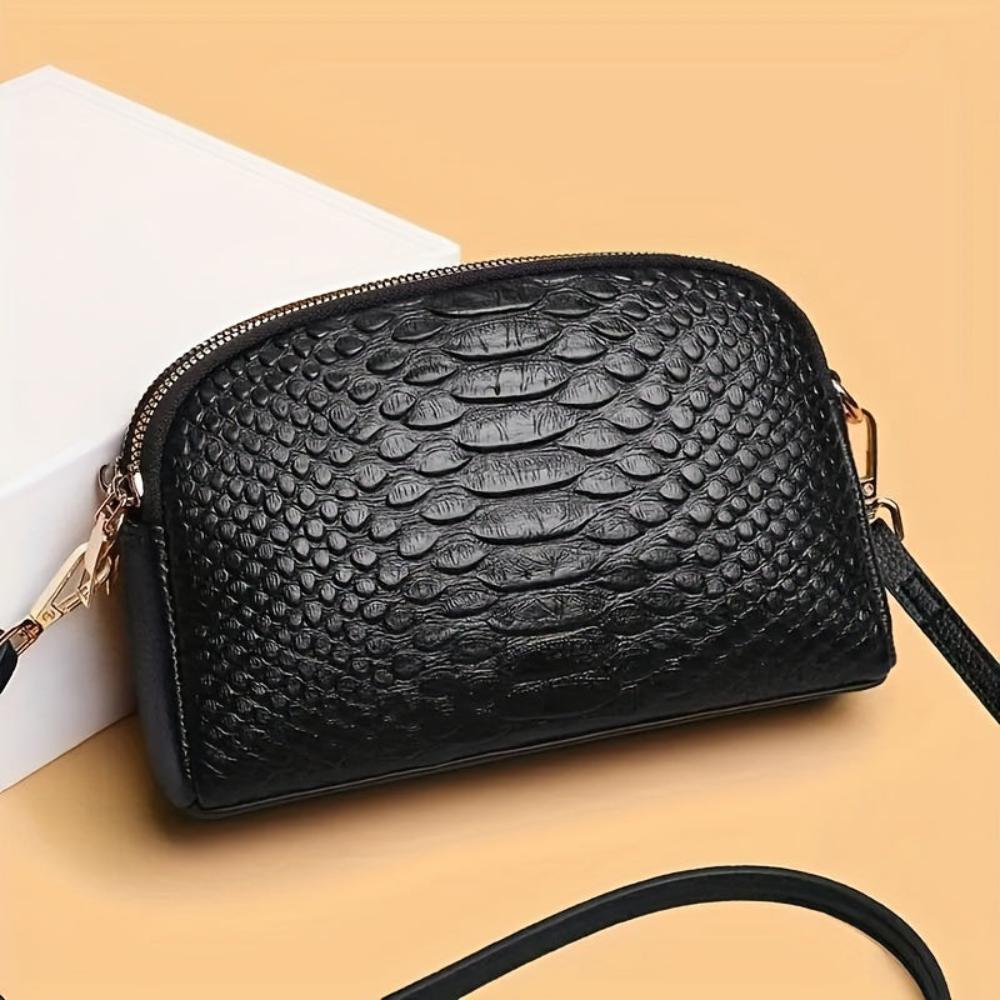 Dariane | Mini sac bandoulière en simili crocodile