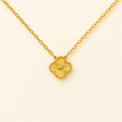 Bérengère | Collier Élégant Trèfle Noir