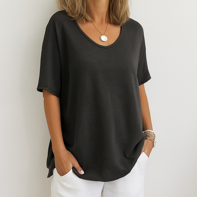 Marjolaine | T-shirt Confortable et Fluide au Style Décontracté