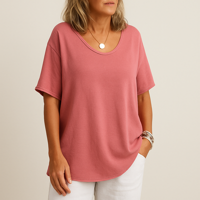 Marjolaine | T-shirt Confortable et Fluide au Style Décontracté