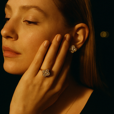 Orianna | Bague Trèfle Élégante