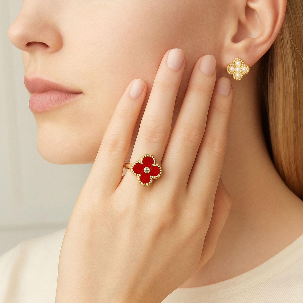 Orianna | Bague Trèfle Élégante