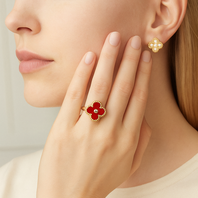 Orianna | Bague Trèfle Élégante