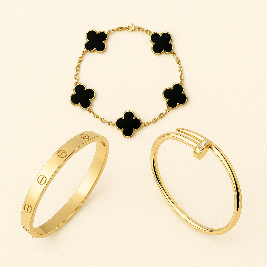 Alodie | Ensemble de Trois Bracelets Élégants