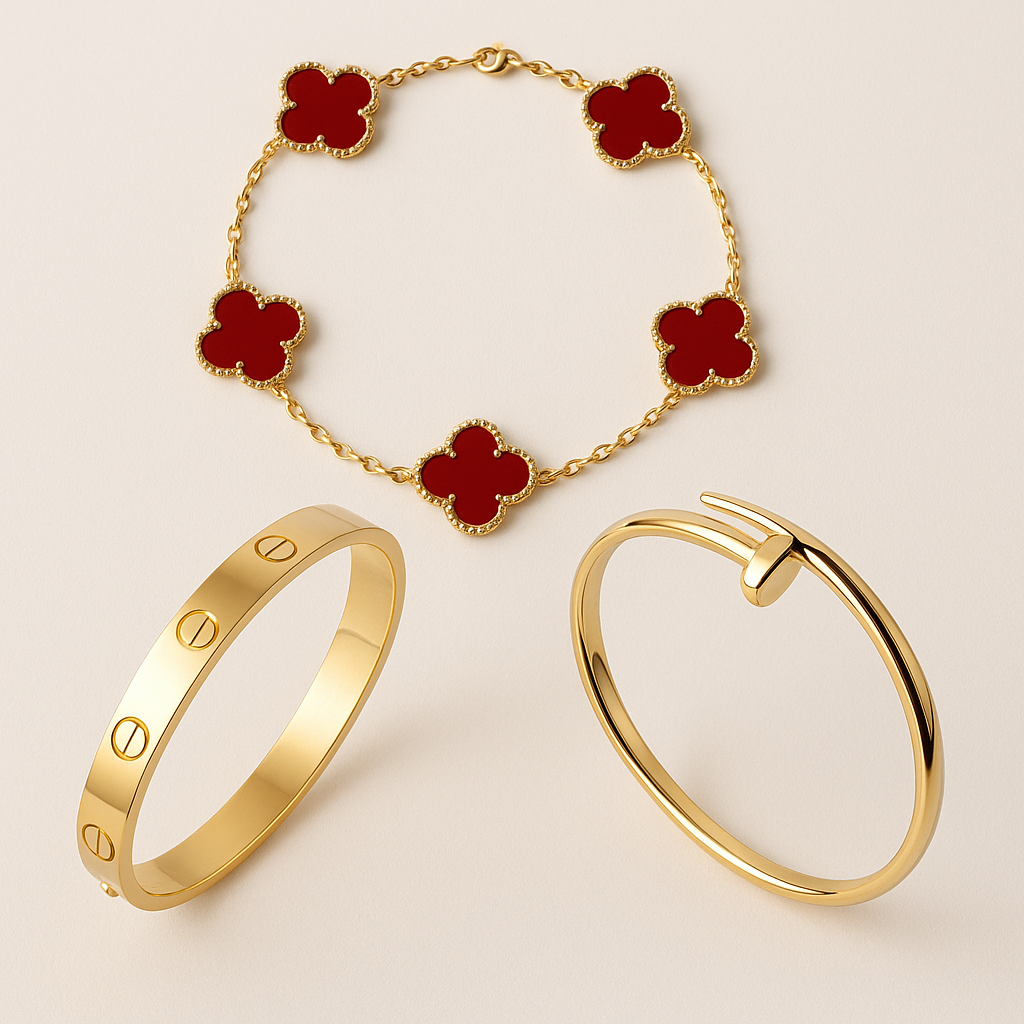 Théona | Trio de Bracelets Élégants