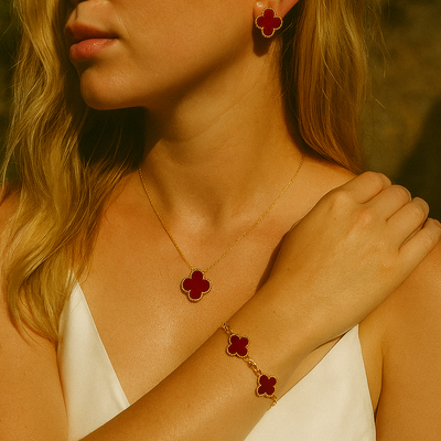 Aglaé | Boucles d’Oreilles Élégantes Trèfle