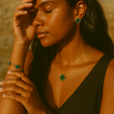 Aglaé | Boucles d’Oreilles Élégantes Trèfle