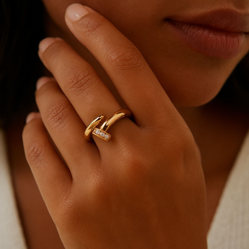 Cassenade | Bague Élégante Diamant Simulé