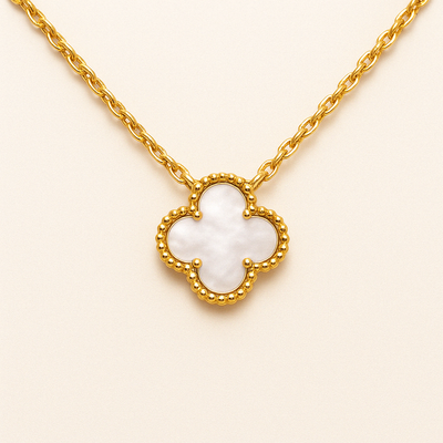 Bérengère | Collier Élégant Trèfle Noir