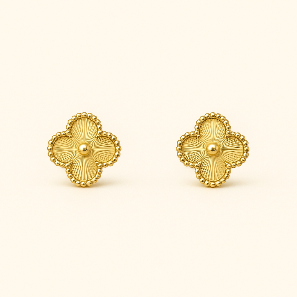 Aglaé | Boucles d’Oreilles Élégantes Trèfle