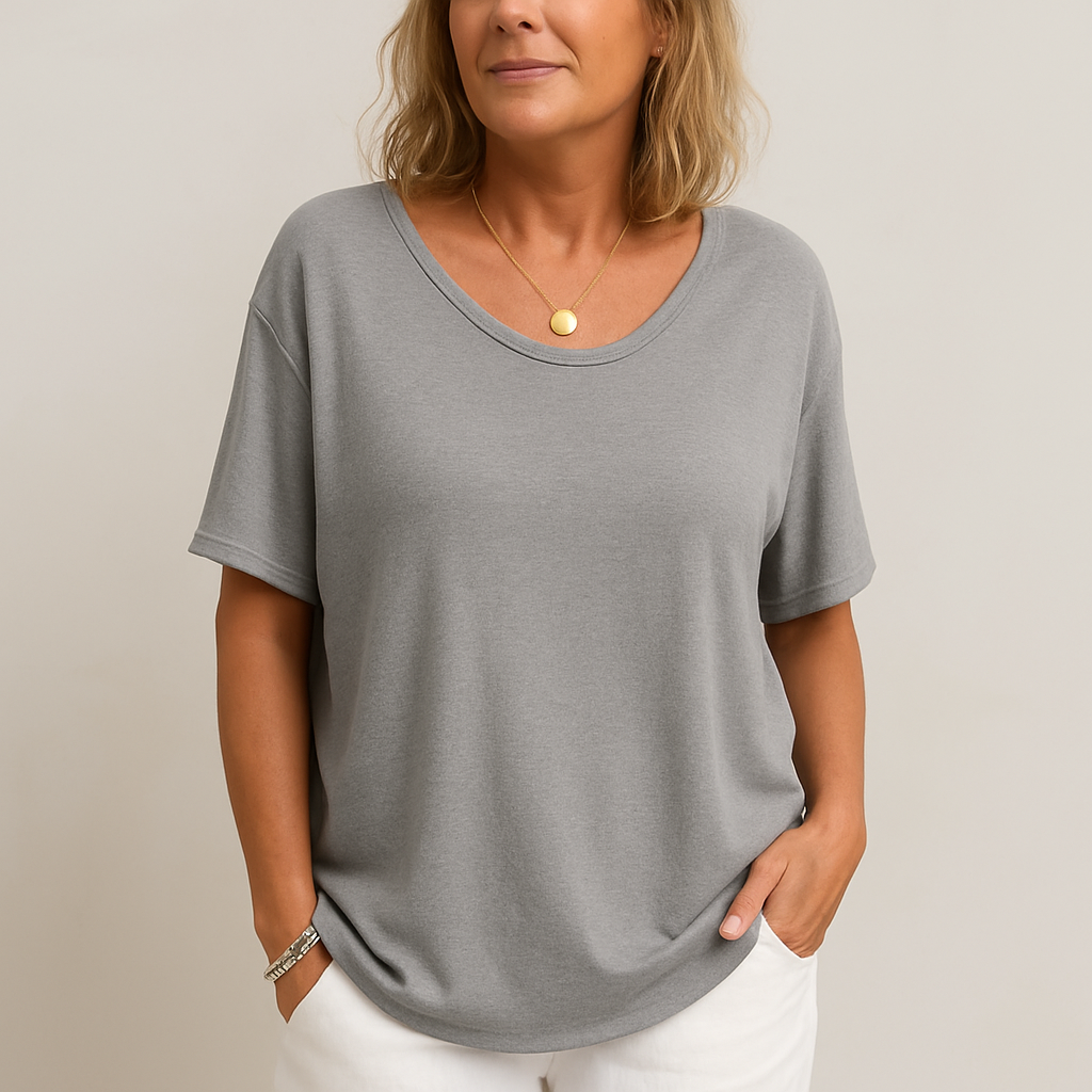 Marjolaine | T-shirt Confortable et Fluide au Style Décontracté