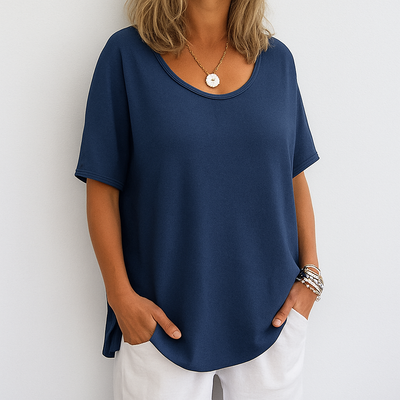 Marjolaine | T-shirt Confortable et Fluide au Style Décontracté