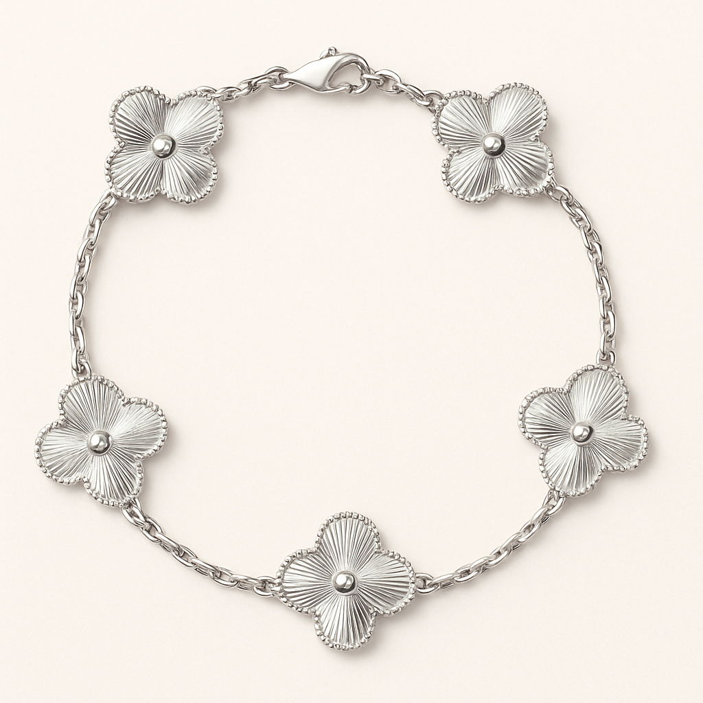 Ameline | Bracelet Floral Plaqué Or