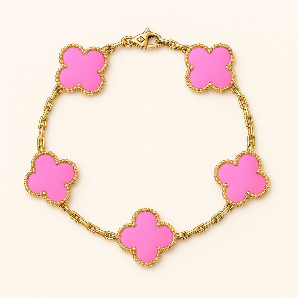 Ameline | Bracelet Floral Plaqué Or