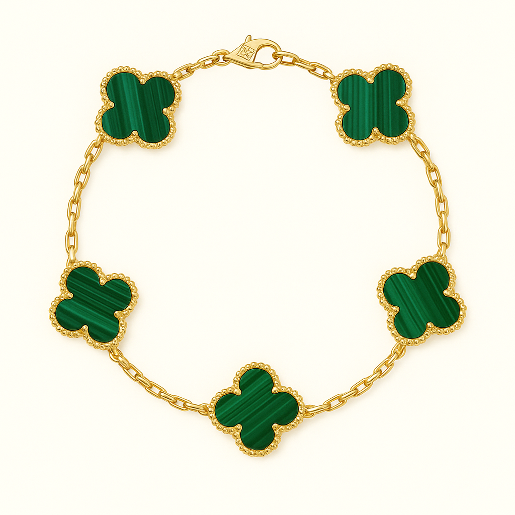 Ameline | Bracelet Floral Plaqué Or