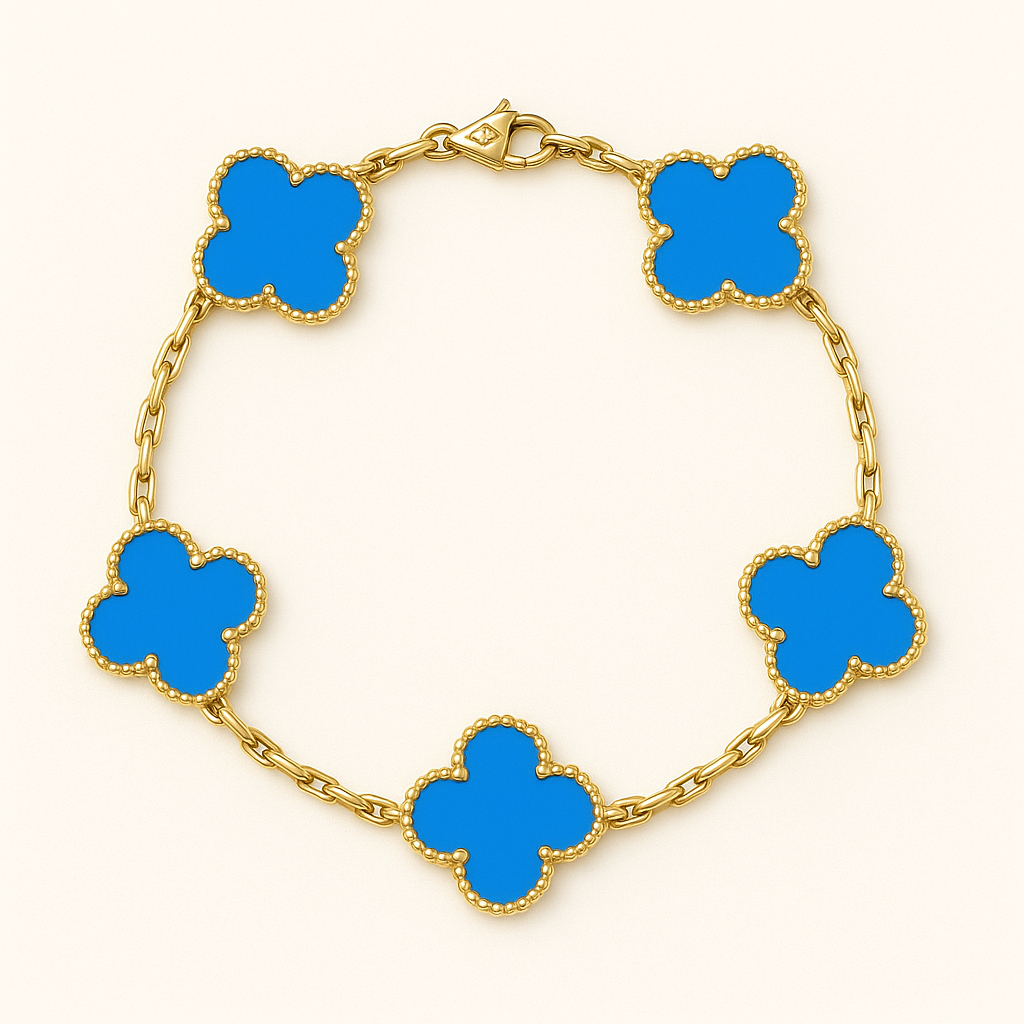 Ameline | Bracelet Floral Plaqué Or