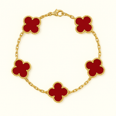 Ameline | Bracelet Floral Plaqué Or