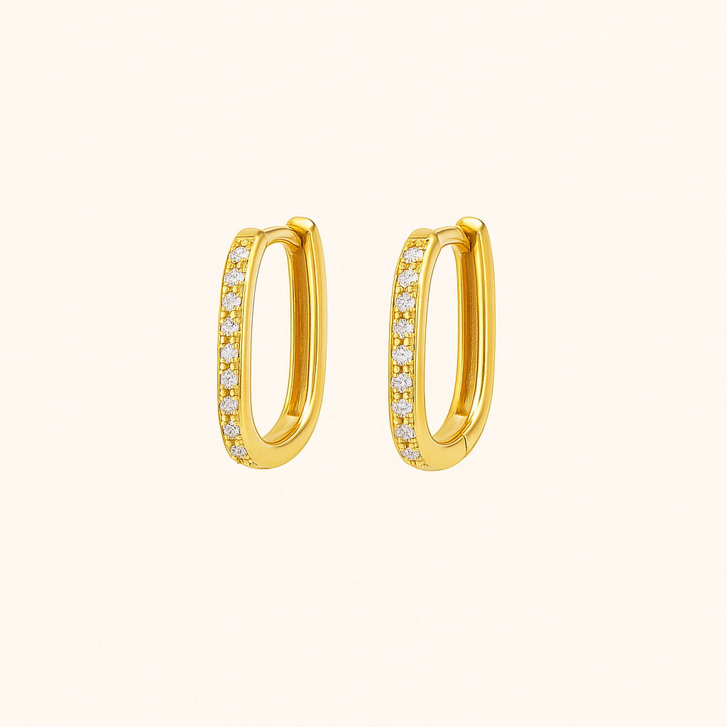 Rosamonde | Boucles d’Oreilles Carrées Élégantes
