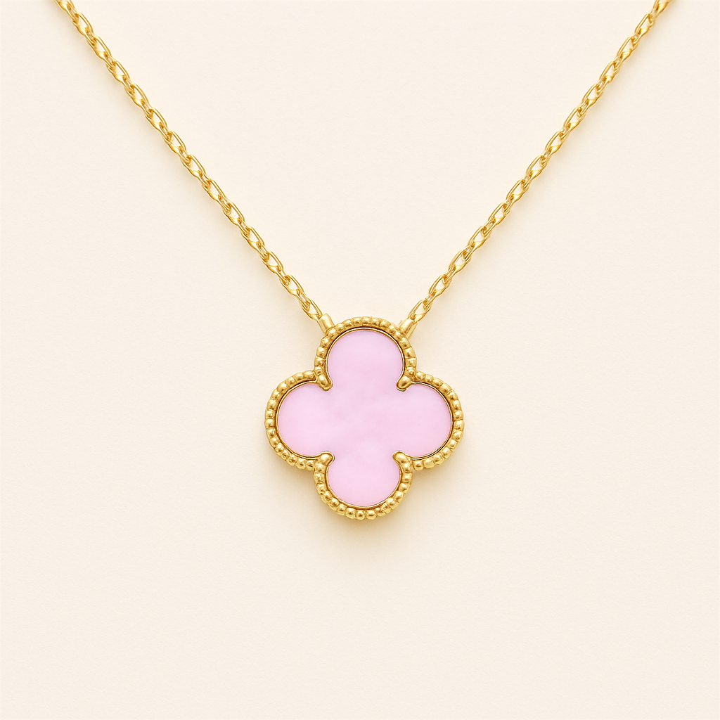 Bérengère | Collier Élégant Trèfle Noir