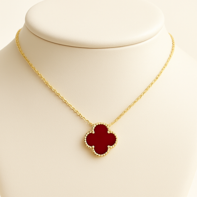 Bérengère | Collier Élégant Trèfle Noir