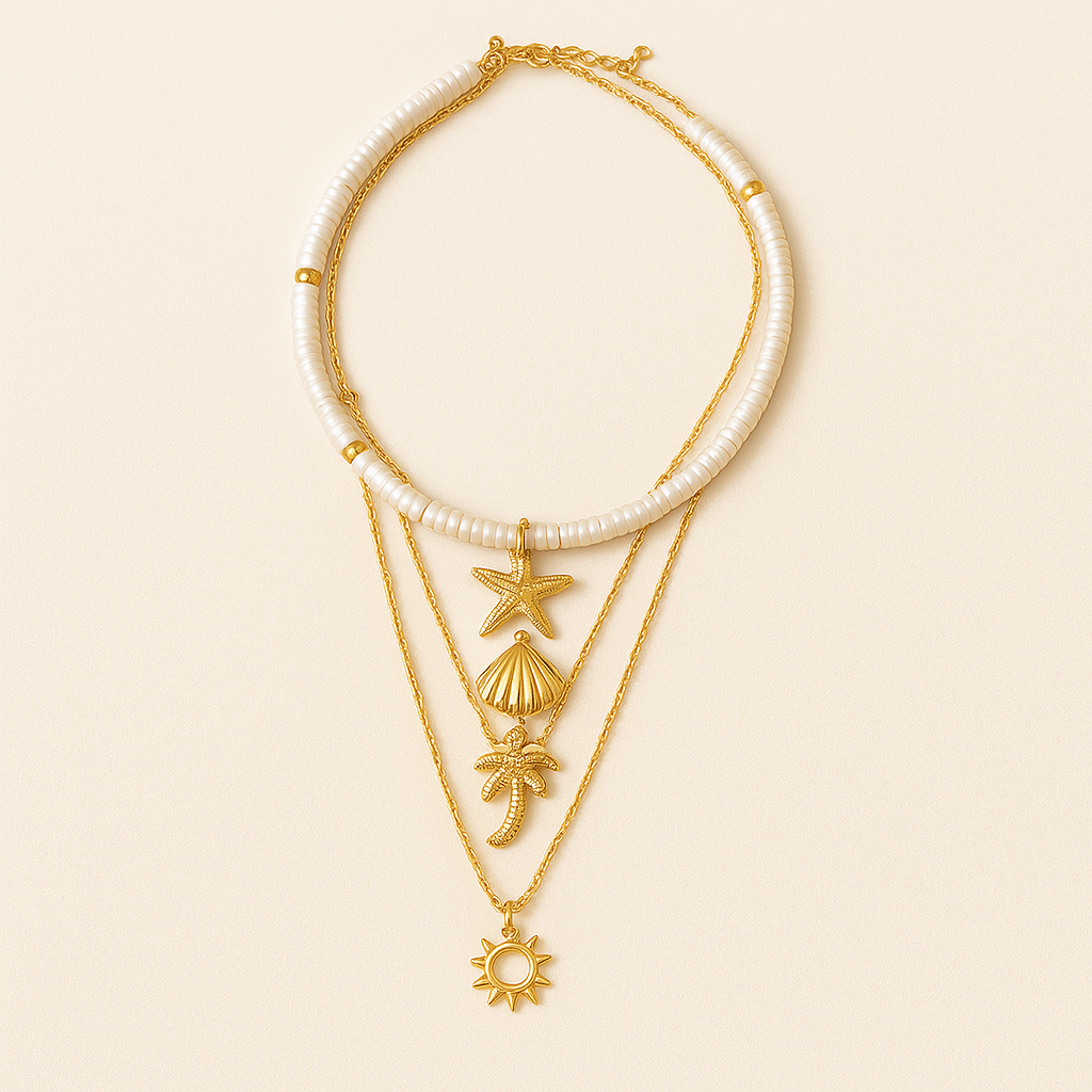 Yvelise | Collier Coquillages au Charme Rétro