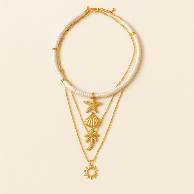 Yvelise | Collier Coquillages au Charme Rétro
