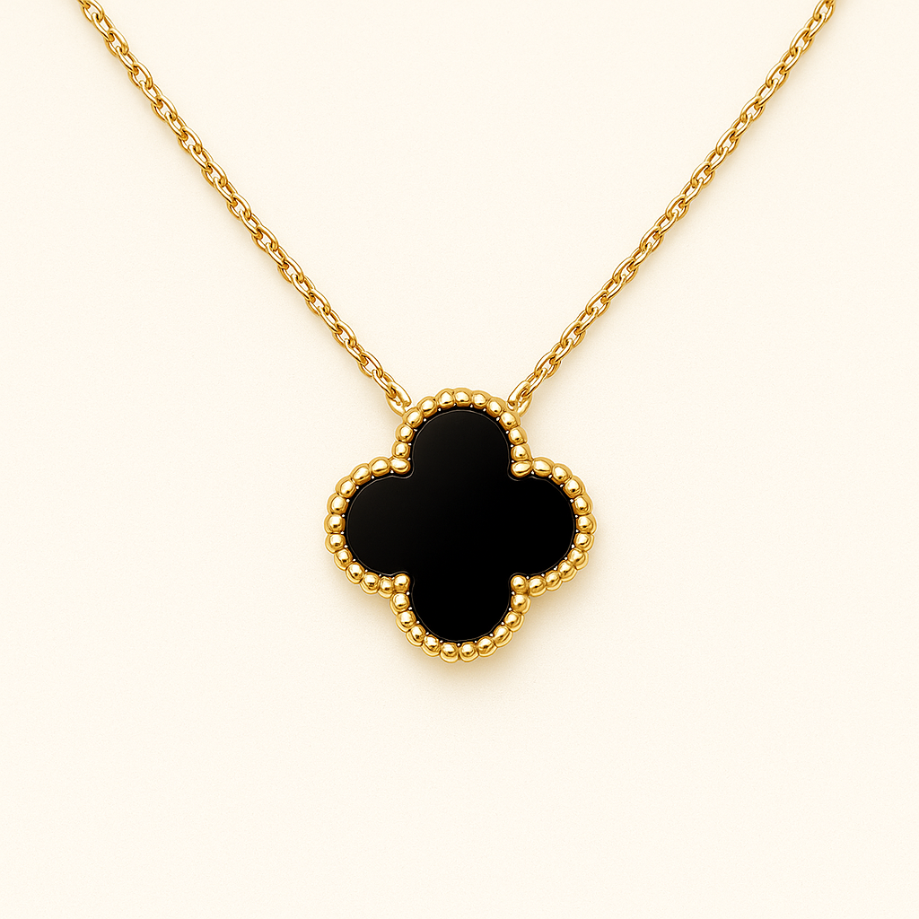 Francelie | Parure Trèfle Noir Élégante