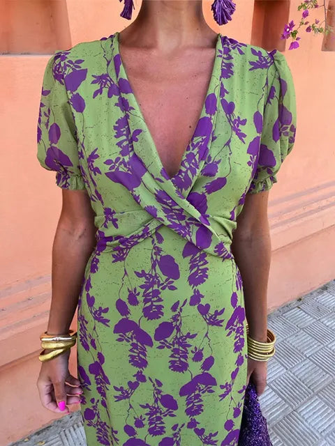 Ambre Joy | Robe élégante imprimée