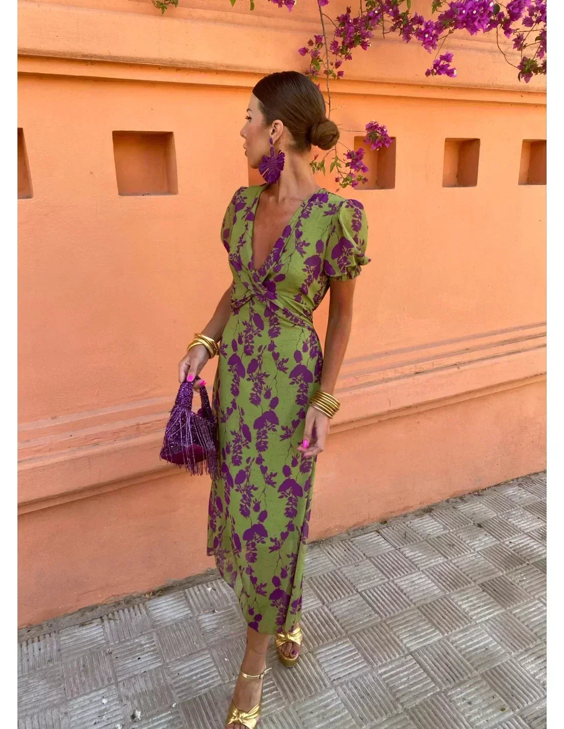 Ambre Joy | Robe élégante imprimée