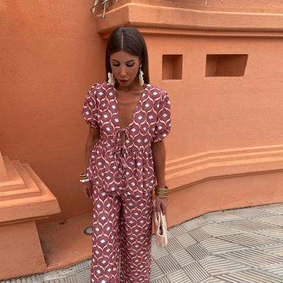 Blandine | Ensemble Casual Imprimé