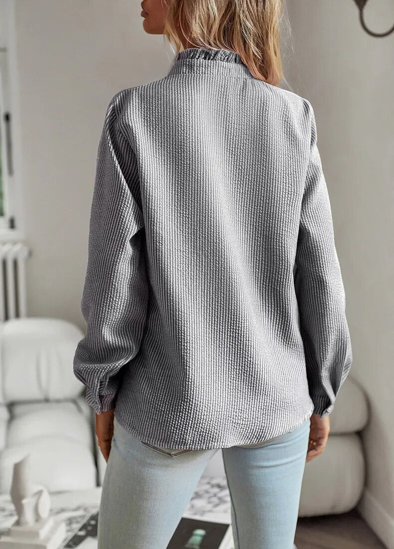 Coralie | Chemise Confortable à Manches Longues