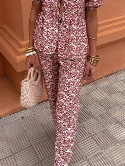 Blandine | Ensemble Casual Imprimé