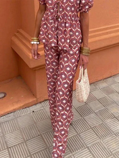 Blandine | Ensemble Casual Imprimé