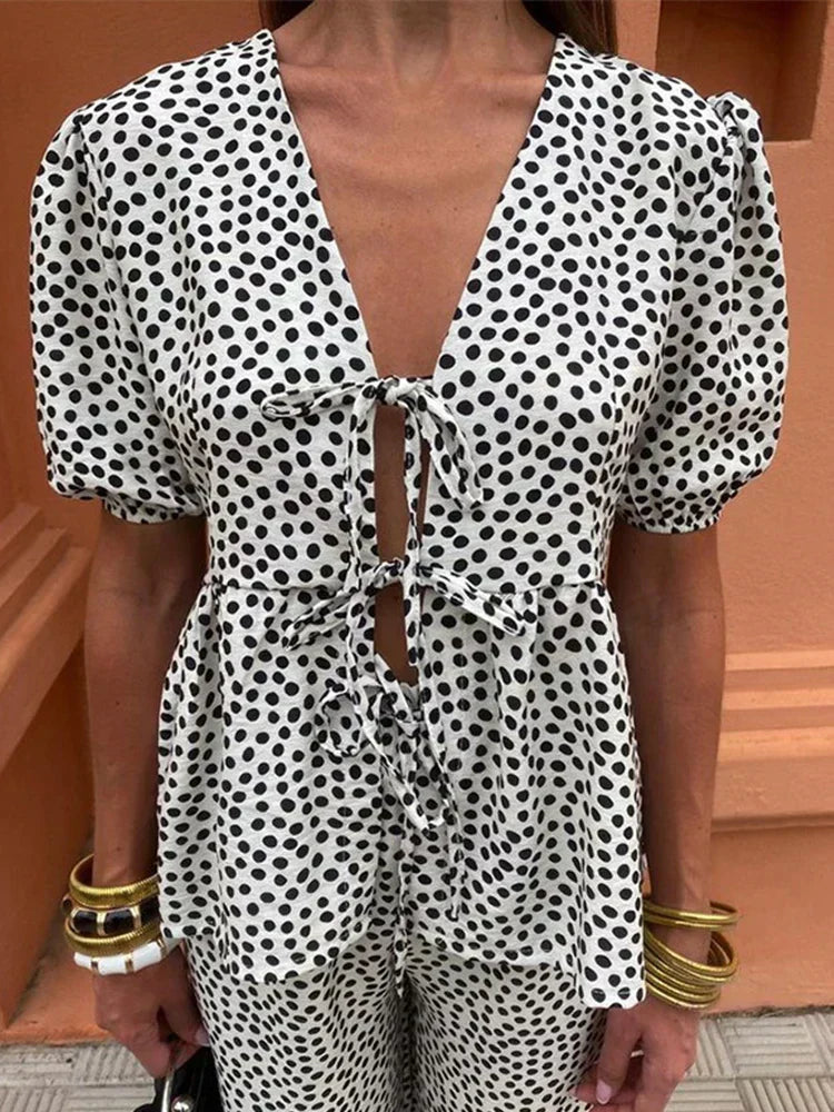 Blandine | Ensemble Casual Imprimé