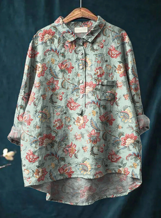 Sidonie | Blouse Romantique à Imprimé Floral