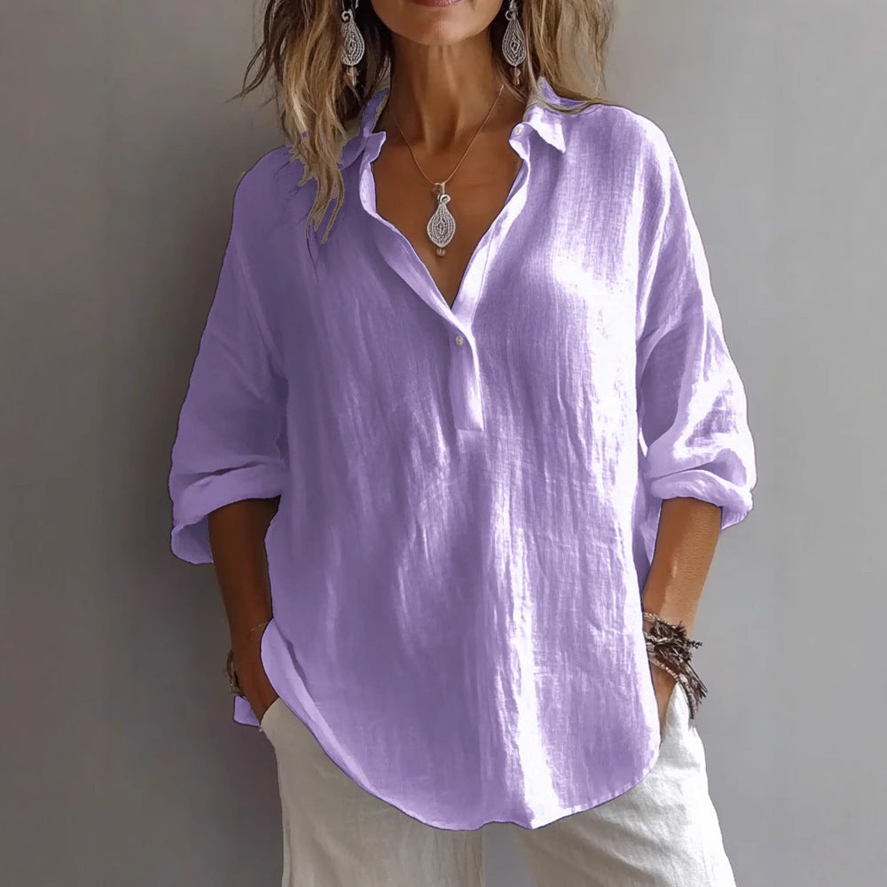 Hortensia | Blouse Élégante en Lin
