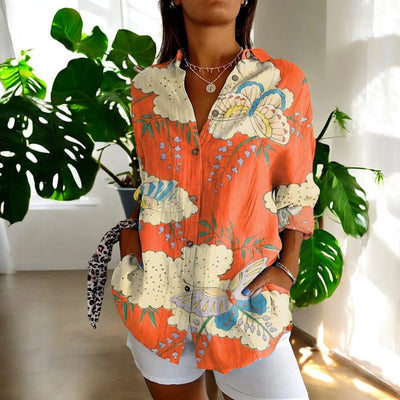 Joséphine | Blouse Vintage à Imprimé Fleuri