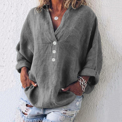 Philomène | Pull Élégant en Coton et Lin Naturel