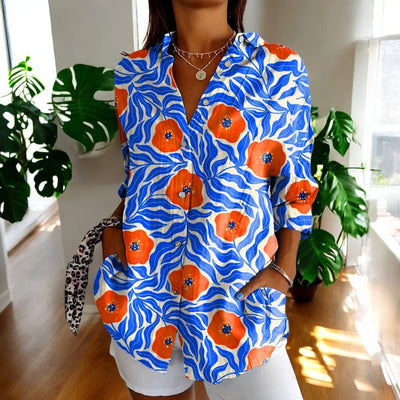 Joséphine | Blouse Vintage à Imprimé Fleuri