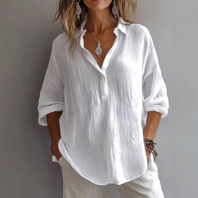 Hortensia | Blouse Élégante en Lin