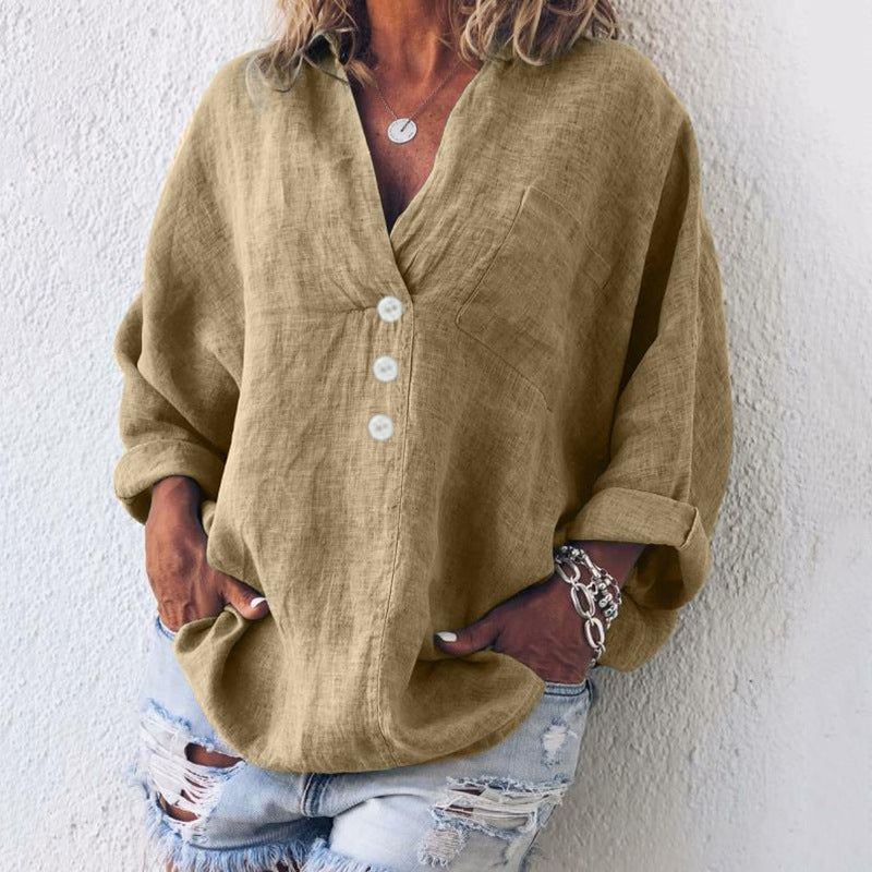 Philomène | Pull Élégant en Coton et Lin Naturel